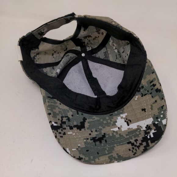 True Gear North Strapback Hat Camouflage One Size Adjustable 6 Panel Blank - Picture 6 of 7